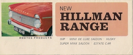 Hillman range 1964 uk - hillman,