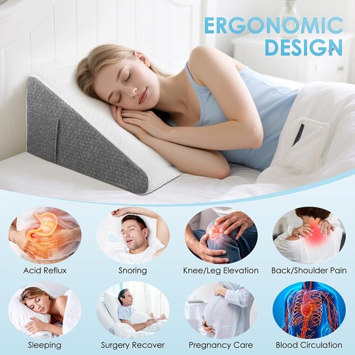 Triangle wedge pillow with - pillow,