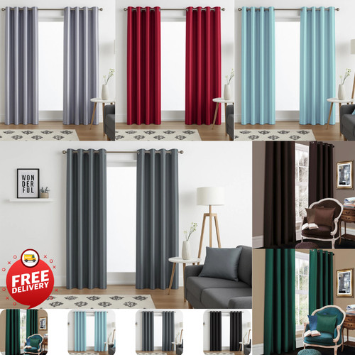 Faux silk curtains - silk,