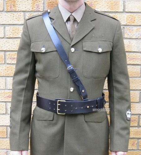 Leather sam browne - browne, belt