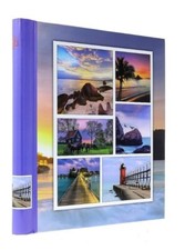 Large Purple Self Adhesive Photo Album 20Sheets / 40Sides Travel Holiday Summer