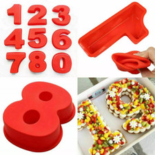 10 Inch Number Moulds Silicone