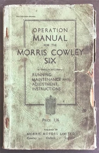 Morris cowley six - six, car