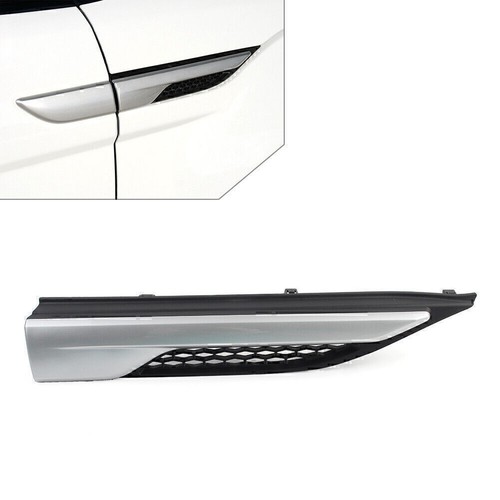 Silver front fender side grill - silver,