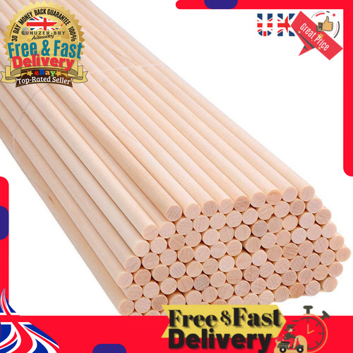 100pcs wooden dowels wood - wooden,