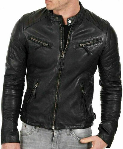 Mens genuine leather jacket - genuine,