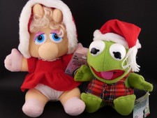 Vintage McDonalds Muppet Babies Kermit the Frog & Miss Piggy Jim Hensen w/ Tags