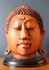 Large Vintage Carved Teak