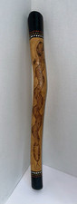 Australian Wooden Didgeridoo Snake Poker Art 27”