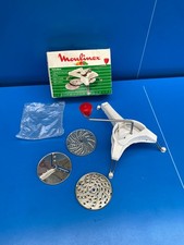 Vintage Moulinex Complete White Julienne Grater Chopper Box No. C8