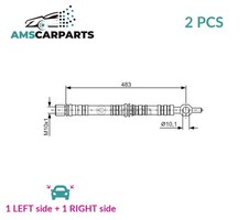 BRAKE HOSE LINE PIPE REAR