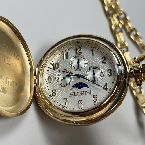 Elgin moonphase hunter pocket - hunter,