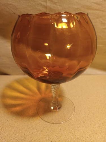 Vintage large amber art - amber,