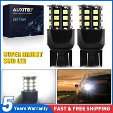 2X AUXITO 7443 7440 SMD LED Back Up Reverse Light Bulbs 6500K Super White Canbus