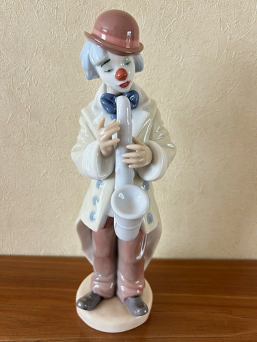 Lladro figurine sad sax - -sad,