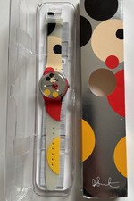 Damien Hirst x Mickey Mouse Mirror Spot Swatch Watch Limited Edition 19999 Boxed