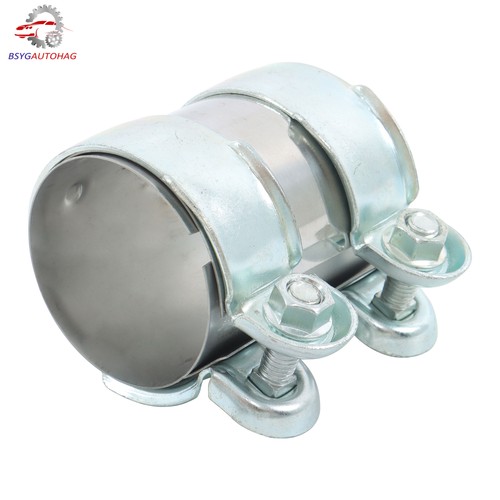 Double clamp exhaust connector - exhaust,