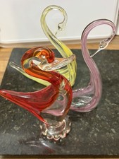 Beautiful Glass Swans And
