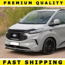 🇬🇧 Ford Transit Custom 2023+ Bonnet Guard Stone Deflector Protector Bra Black