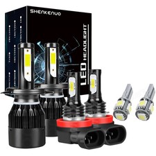 For Ford Ranger 2006-16 Low/High/Fog Beam H4 H11 Xenon White LED Headlight Bulbs