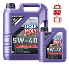 LIQUI MOLY 5W40 SYNTHOIL 6L FULLY SYNTHETIC  ENGINE OIL ACEA A3/B4 API SM 1856