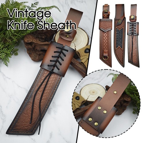 Vintage faux leather knife - vintage,
