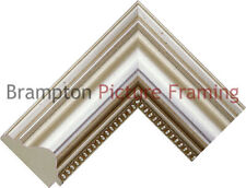 92mm Wide Silver Reverse Wood Picture Frame Moulding