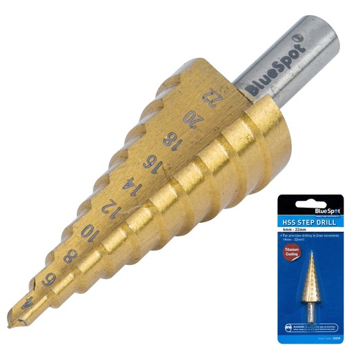 Step drill hss - hss, titanium