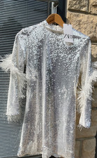 BNWT ZARA WHITE/SILVER SHORT