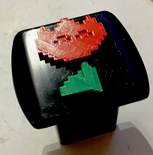 Red fire flower 8bit - 8bit, 3d