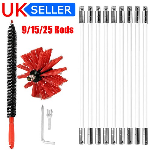 Flexible chimney sweep set - flexible,