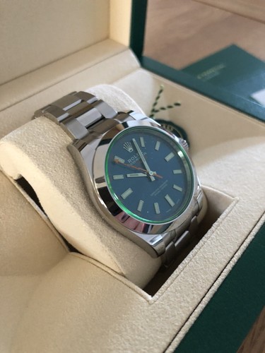 Rolex milgauss blue men - rolex,