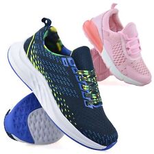 Boys Girls Childrens Kids Casual Lace Up School Sports Gym Trainers Shoes Size
