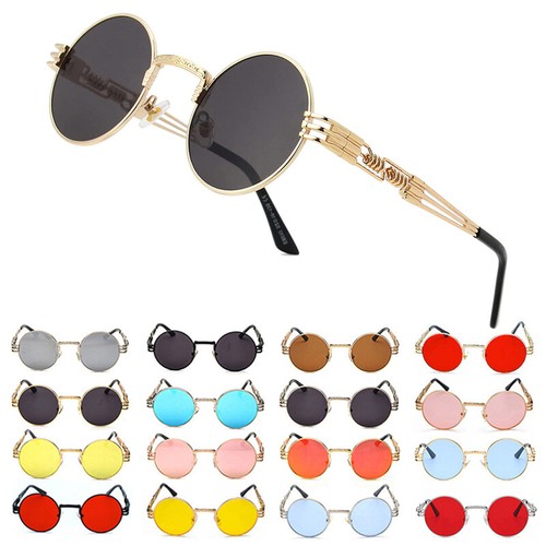 Round steampunk sunglasses for - round,