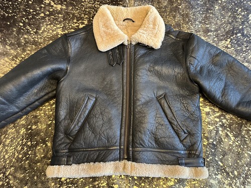 Leather shearling thick wool - leather,