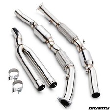 200 CELL CPI SPORTS CAT STAINLESS EXHAUST DOWNPIPE FOR VW GOLF MK5 3.2 R32