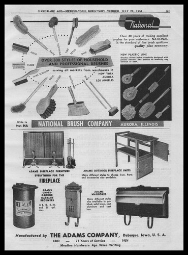 1954 adams company - adams,