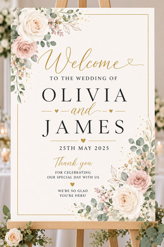 Personalised wedding welcome - personalised,