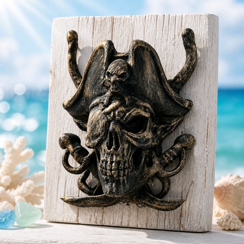 Pirate skull with swords wall - skull,