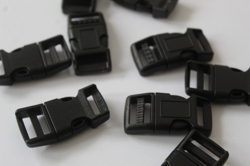 15mm black plastic - plastic, curved