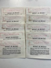 10 Paraffin Heater Mica Bulk pack 3 1/4" x 1 7/8" 83mm x 47mm VALOR 65S 65C