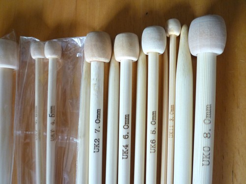 Bamboo knitting needles - , pins