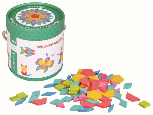 Lelin 250 pcs wooden mosaic - lelin,