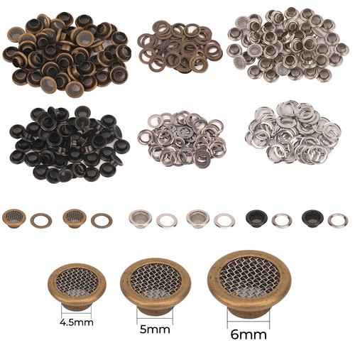 100pcs metal mesh - metal, eyelets