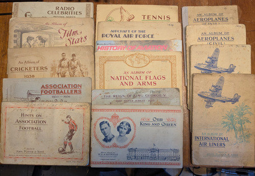 Big ciggarette card collection - ciggarette,