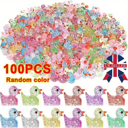 100pcs mini ducks glitter - mini,