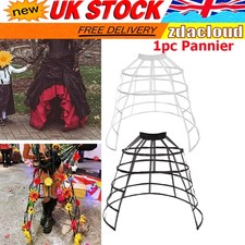 Crinoline Underskirt Petticoat Cage 5 Hoops for Women Girls Hoop Skirt Dress UK！