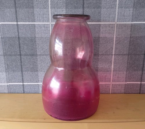Very large vintage - rose, glass