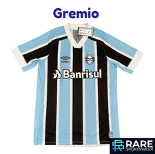 AUTHENTIC GREMIO (BRAZIL) 2021-22 HOME FOOTBALL SHIRT MEDIUM ADULT UMBRO (BNWT)