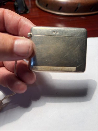 Solid silver antique match - solid,